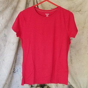 St. Johns Bay (Like New) Women's Red Classic Short Sleeve T Shirt Size M
